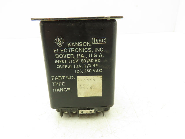 Kanson Electronics 1013-1-D-1-B Solid State Timer 0.6-1 Seconds On-Delay