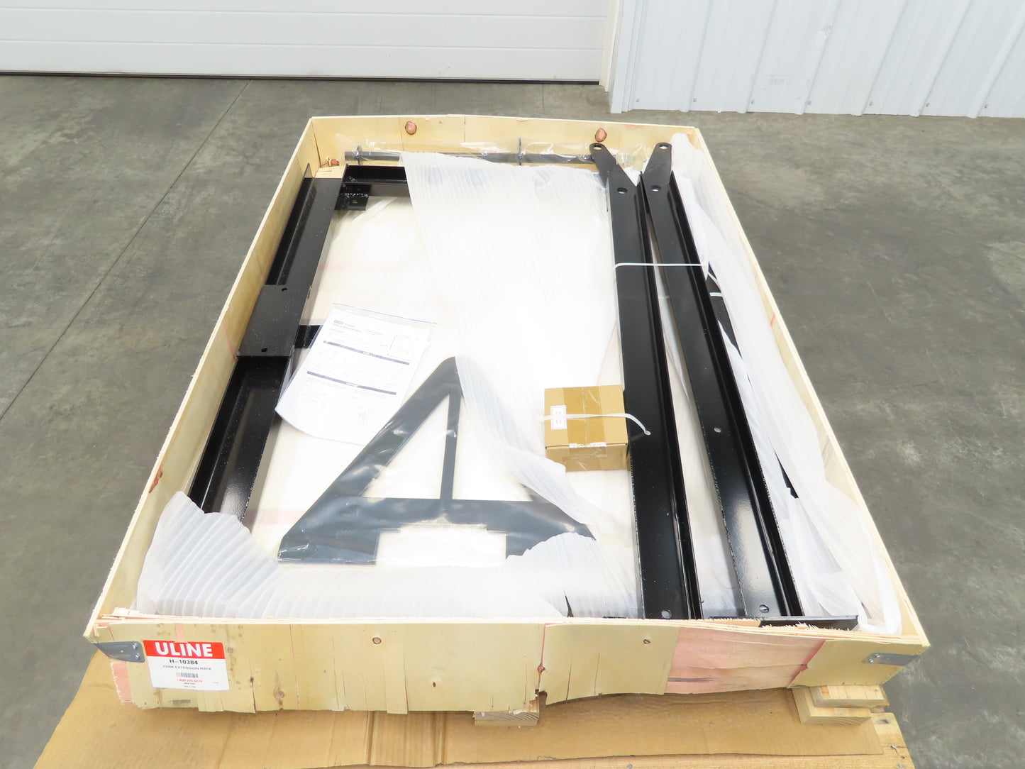 Uline H-10384 Fork Extension Rack Forklift 400lbs 60-96" Forks