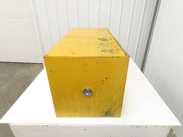 Justrite 25801 Yellow Flammable Safety Cabinet 12-1/2 Gallon Liquid Piggyback