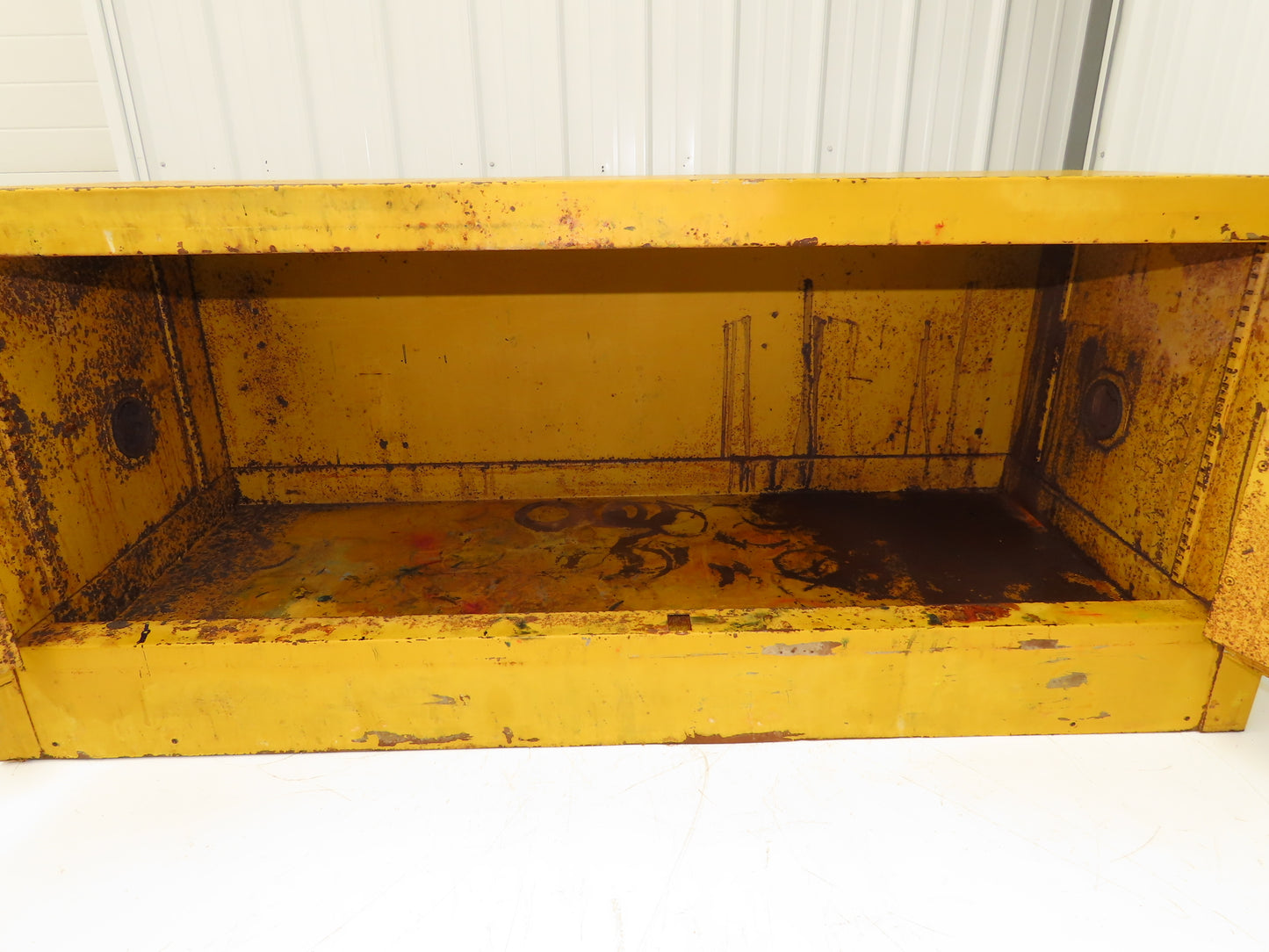 Justrite 25801 Yellow Flammable Safety Cabinet 12-1/2 Gallon Liquid Piggyback
