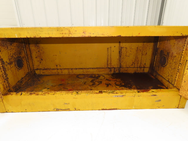 Justrite 25801 Yellow Flammable Safety Cabinet 12-1/2 Gallon Liquid Piggyback