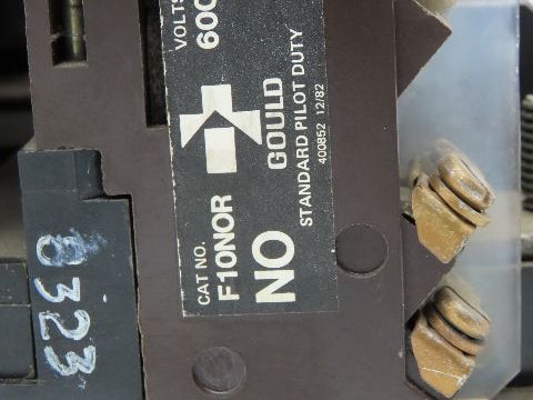 Gould A103F NEMA Size 4 Motor Starter Contactor 600V 135A Coil 120V