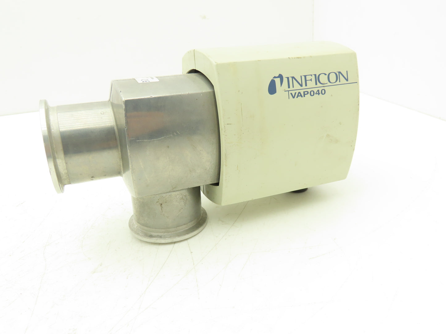 Inficon VAP040-A High Vacuum Valve Right Angle Solenoid 115V 1-1/2"