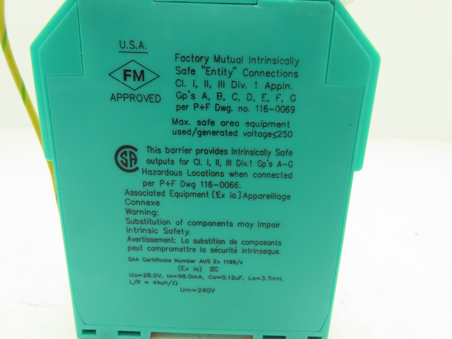 Pepperl+Fuchs KHP-103/Ex-1A SafeTrip Barrier Safety Switch