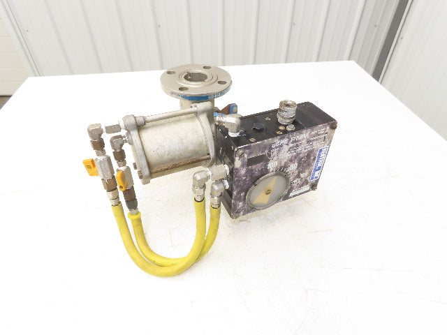 Jamesbury 2" 5150 316SS Ball Valve Flanged w/Pneumatic Actuator & Positioner