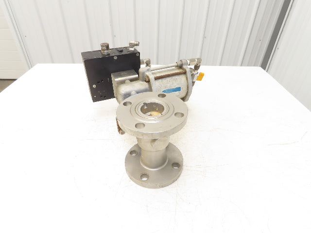 Jamesbury 2" 5150 316SS Ball Valve Flanged w/Pneumatic Actuator & Positioner