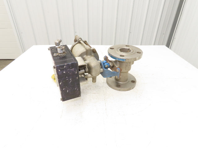 Jamesbury 2" 5150 316SS Ball Valve Flanged w/Pneumatic Actuator & Positioner