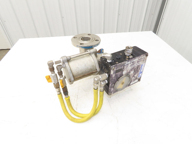 Jamesbury 2" 5150 316SS Ball Valve Flanged w/Pneumatic Actuator & Positioner
