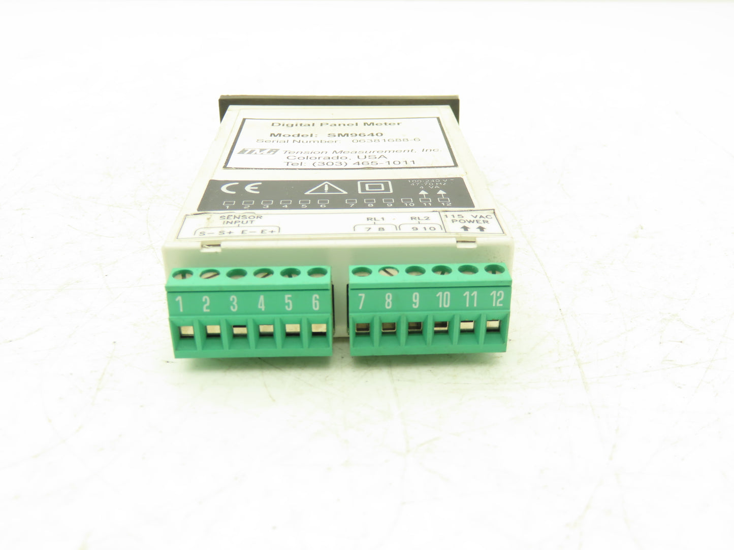 TMI SM9640A Tension Measurement Digital Panel Meter 100-240VAC