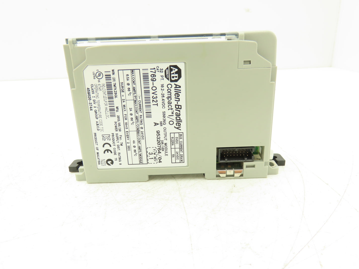 Allen Bradley 1769-OV32T MicroLogix Compact I/O Sinking Output 32 Pt Ser A