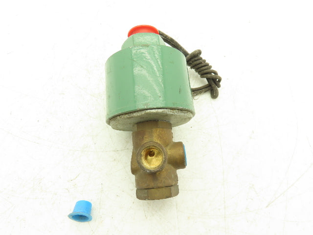 Asco Redhat JV-204-853-5 Solenoid Valve 3-Way 300 PSI 1/4" NPT NC 120V