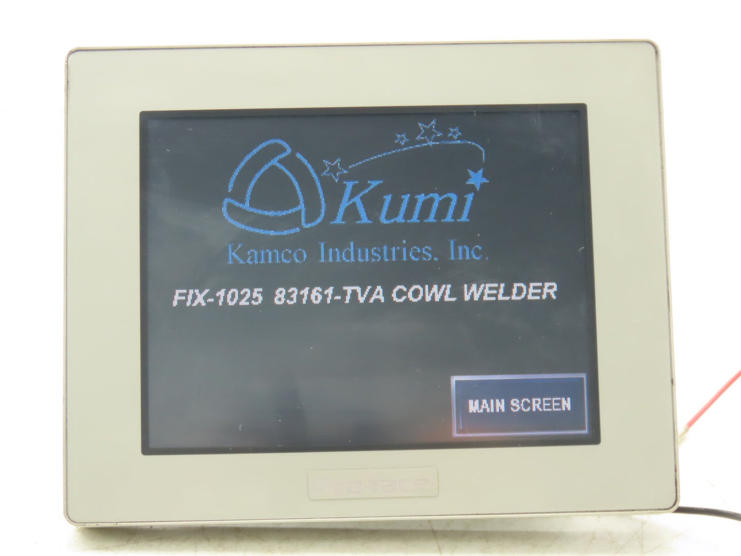 Pro-face PFXGM4301TAD HMI Color Touch Screen Panel Cracked Plastic Read Desc.