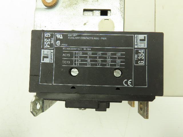 Lovato B180 00 Motor Starter Contactor 150Hp 275A 1000V 3 Pole IEC 480V Coil