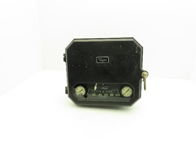 Taylor JS-342-B Level-Buoy Fulscope Pressure Transmitter Gauge *Broken Glass*