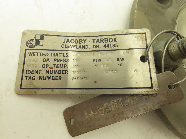 Jacoby Tarbox 6-FG-70 Sight Glass Flow Indicator 3" Flanged Stainless