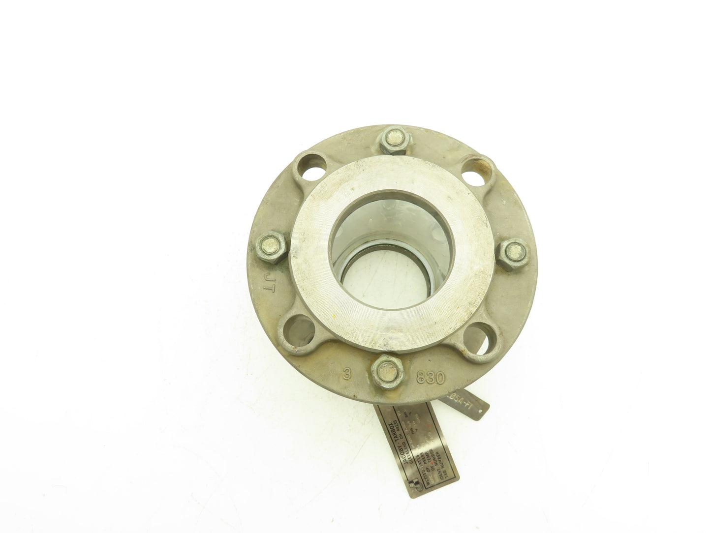 Jacoby Tarbox 6-FG-70 Sight Glass Flow Indicator 3" Flanged Stainless