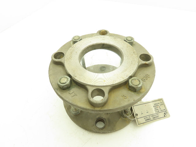 Jacoby Tarbox 6-FG-70 Sight Glass Flow Indicator 3" Flanged Stainless