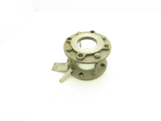 Jacoby Tarbox 6-FG-70 Sight Glass Flow Indicator 3" Flanged Stainless