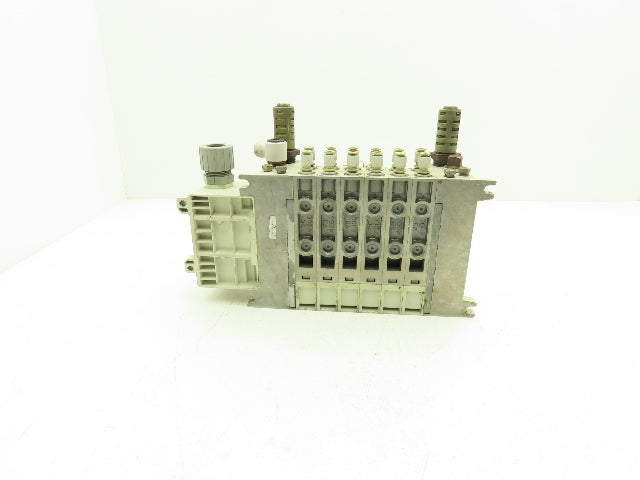 SMC VQ4101-5W/VQ4301-5W Pneumatic Solenoid Valve 6-Station Manifold 24VDC