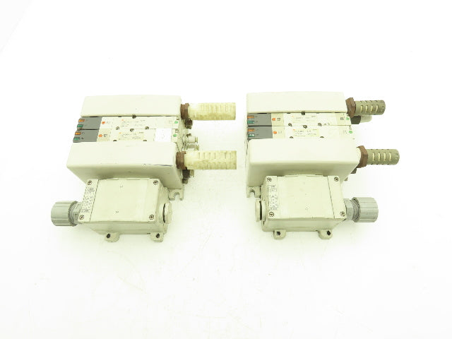 SMC VQ4301-5W Pneumatic Solenoid Valve 2-Station Manifold 24VDC Lot of 2