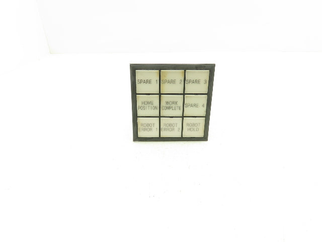 IDEC SLC30N Annuncaiator Lighted Control Panel 9 Panel 24V
