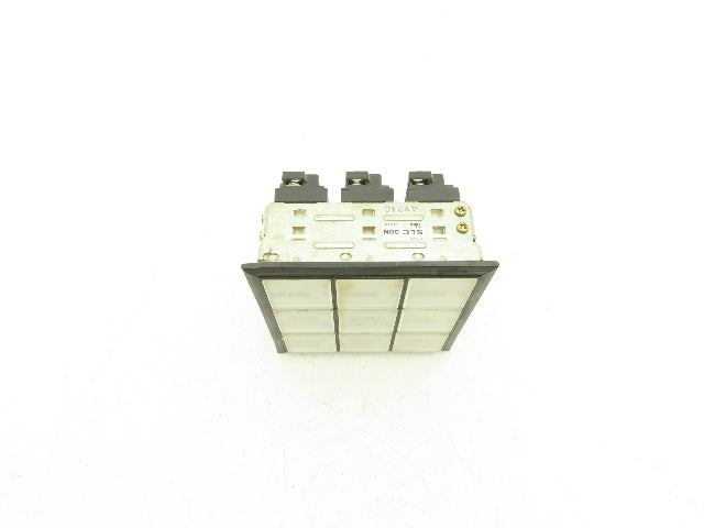 IDEC SLC30N Annuncaiator Lighted Control Panel 9 Panel 24V