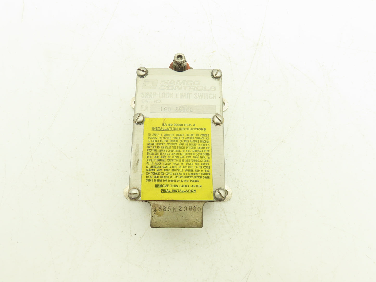 Namco Controls 180-25302 Snap Lock Limit Switch