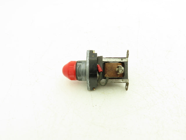 General Electric 468C452G4 Red Indicating Light 480V 30mm 7V Lamp VTG Lot of 2