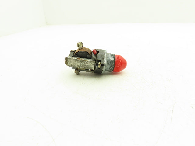 General Electric 468C452G4 Red Indicating Light 480V 30mm 7V Lamp VTG Lot of 2