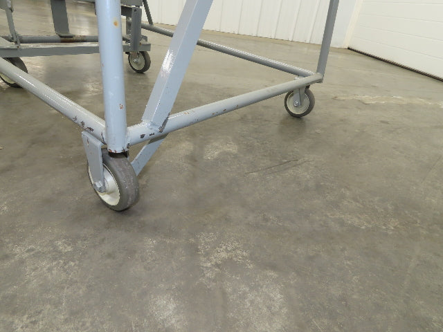 Uline H-84-110 Rolling Ladder 5 Step 10" Work Platform 50" Top Step 450lbs