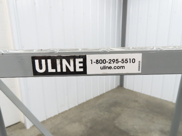 Uline H-84-110 Rolling Ladder 5 Step 10" Work Platform 50" Top Step 450lbs