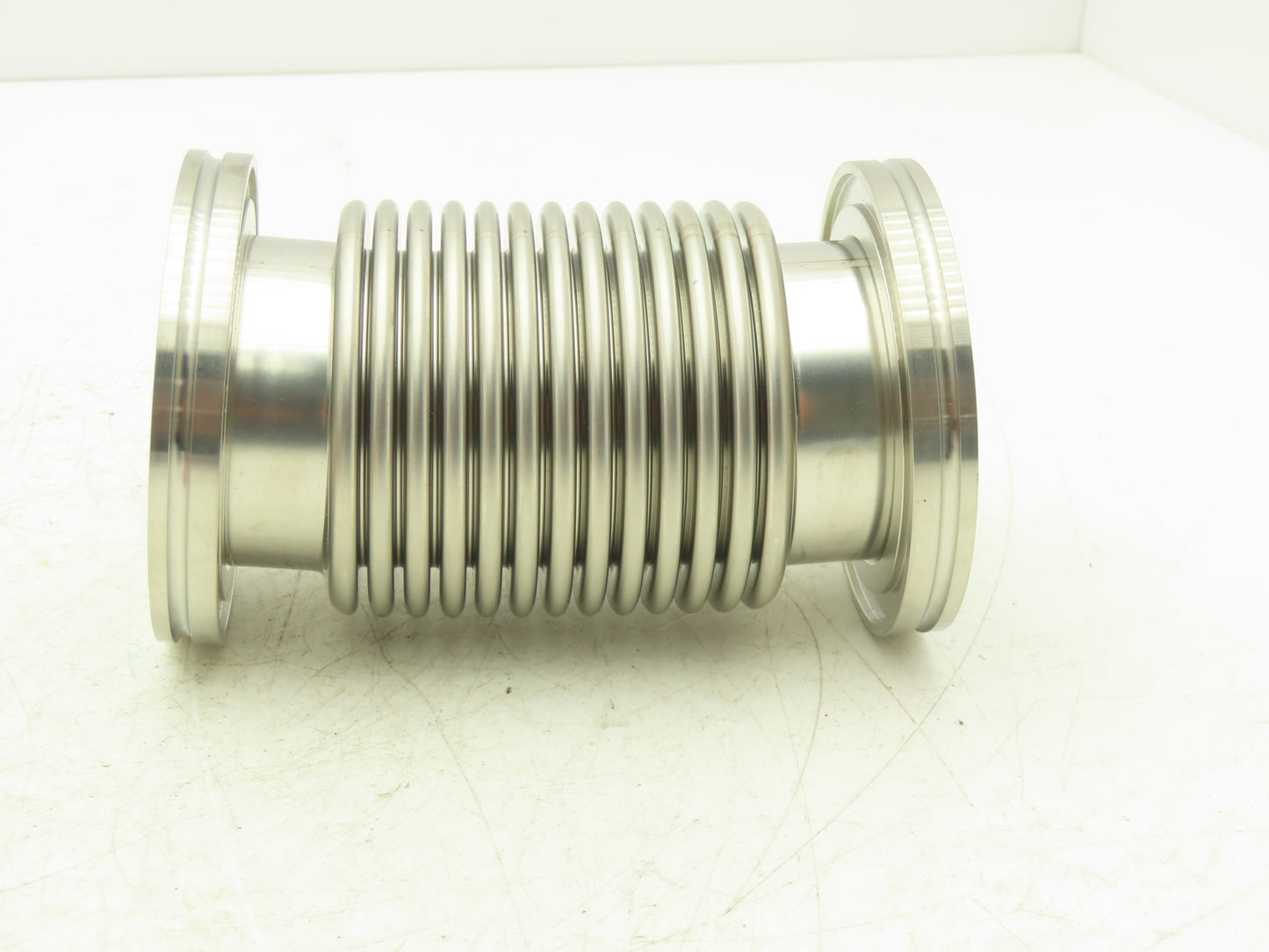 MKS HPS MF63 Stainless Flexible Vacuum Bellows Flanged 6" Length 95mm OD ISO 63