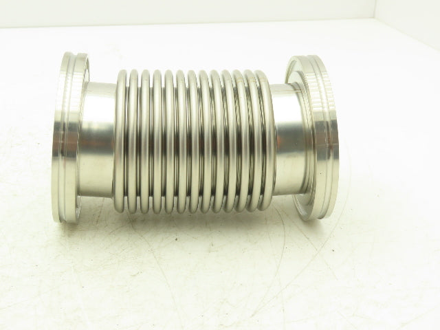 MKS HPS MF63 Stainless Flexible Vacuum Bellows Flanged 6" Length 95mm OD ISO 63