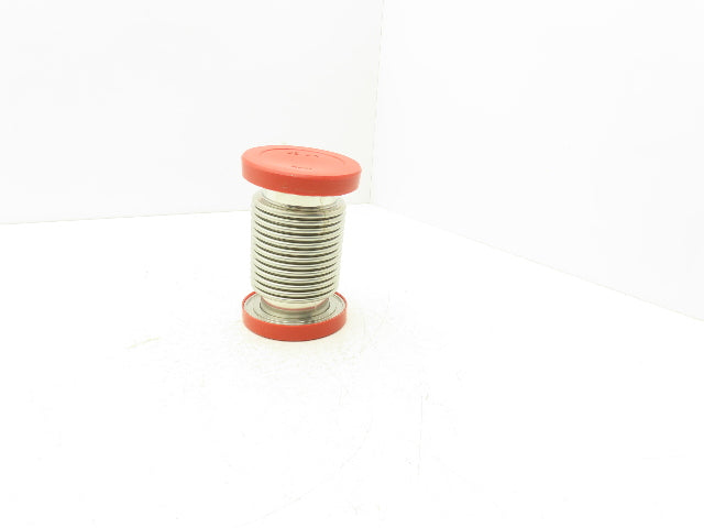 MKS HPS MF63 Stainless Flexible Vacuum Bellows Flanged 6" Length 95mm OD ISO 63