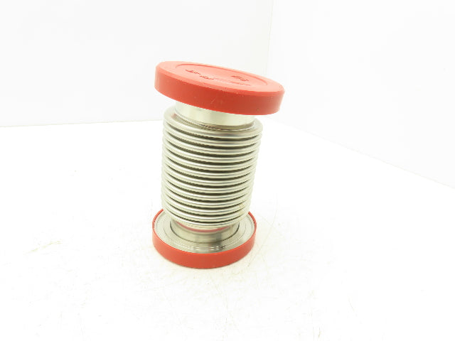 MKS HPS MF63 Stainless Flexible Vacuum Bellows Flanged 6" Length 95mm OD ISO 63