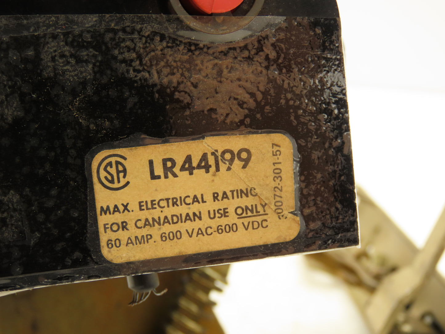 Square D HU-60-SV 3-Pole Disconnect Switch 60A 600V Non-Fused w/Handle