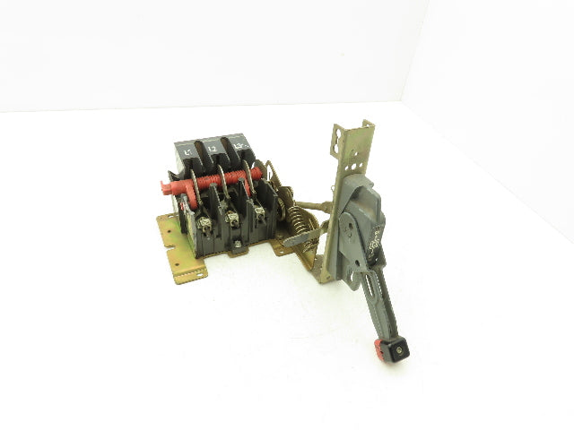 Square D HU-60-SV 3-Pole Disconnect Switch 60A 600V Non-Fused w/Handle