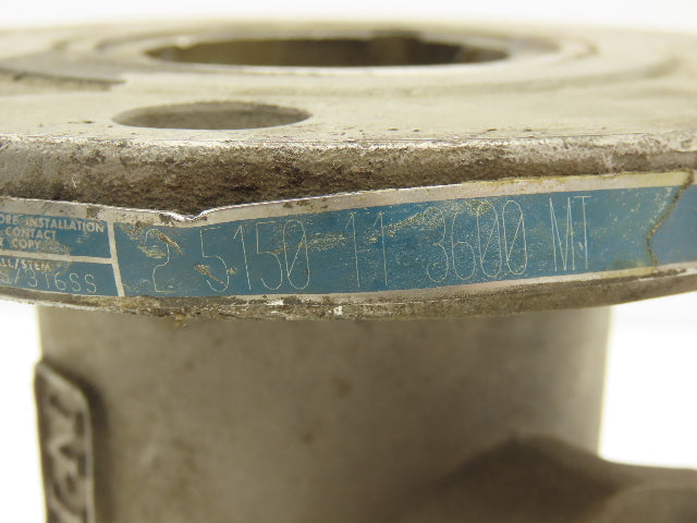 Jamesbury 2" 5150 11 3600MT Flanged Ball Valve 316SS 275PSI Class 150 Stainless