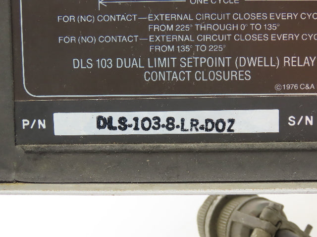 C&R Products DLS-103 Programmable Limit Switch 115VAC