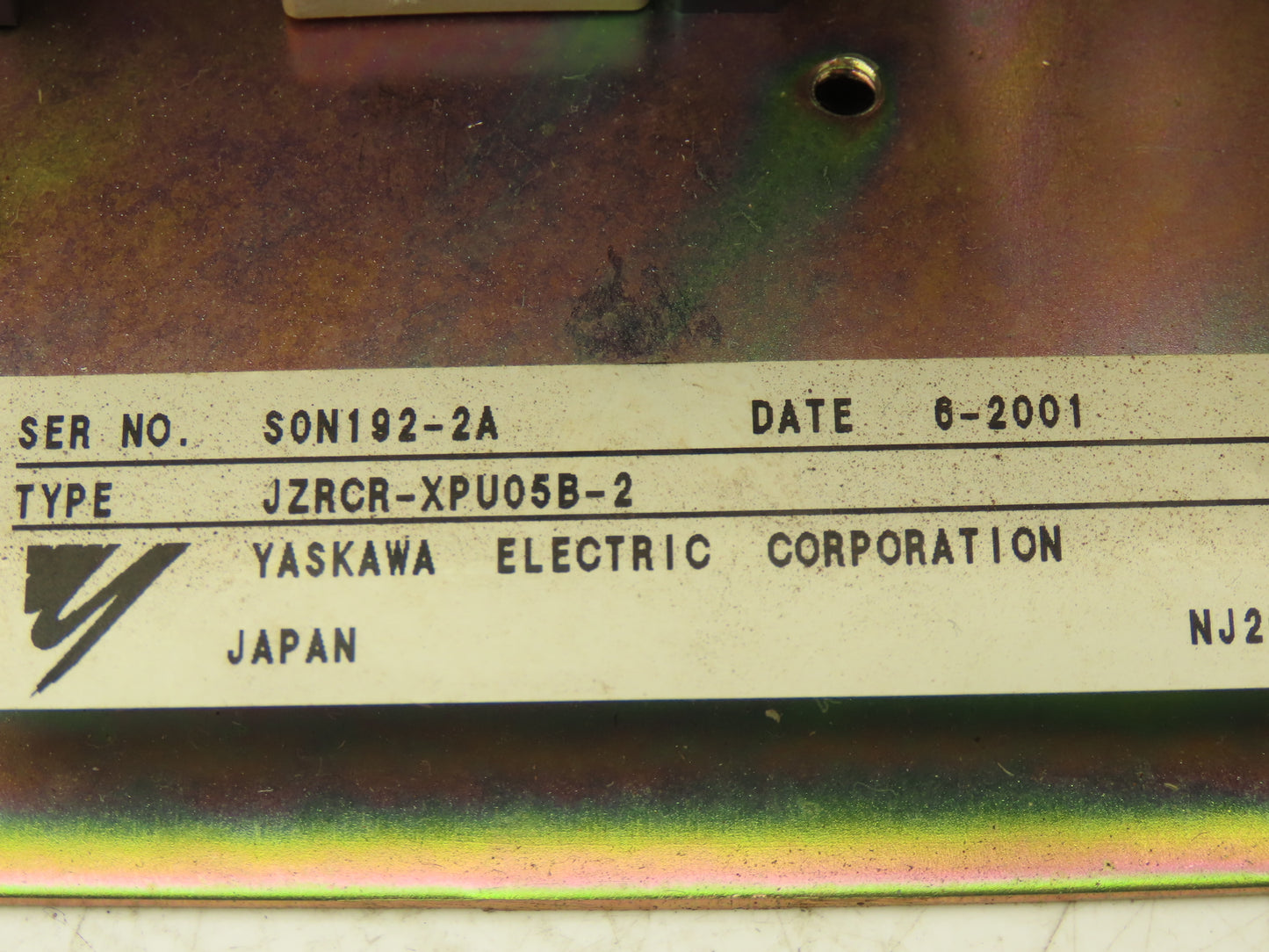 Yaskawa JZRCR-XPU05B-2 Robot Servo Controller Power Supply