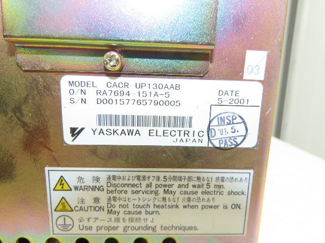 Yaskawa CACRUP130AAB Motoman Servo Pack Robot Controller