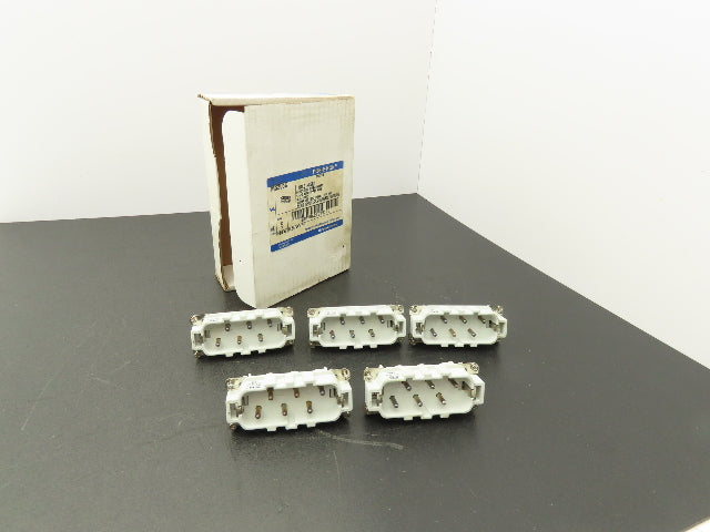 Thomas & Betts MS206C POS-E-KON Pin & Sleeve Male Plug Insert 35A 600V Lot of 5