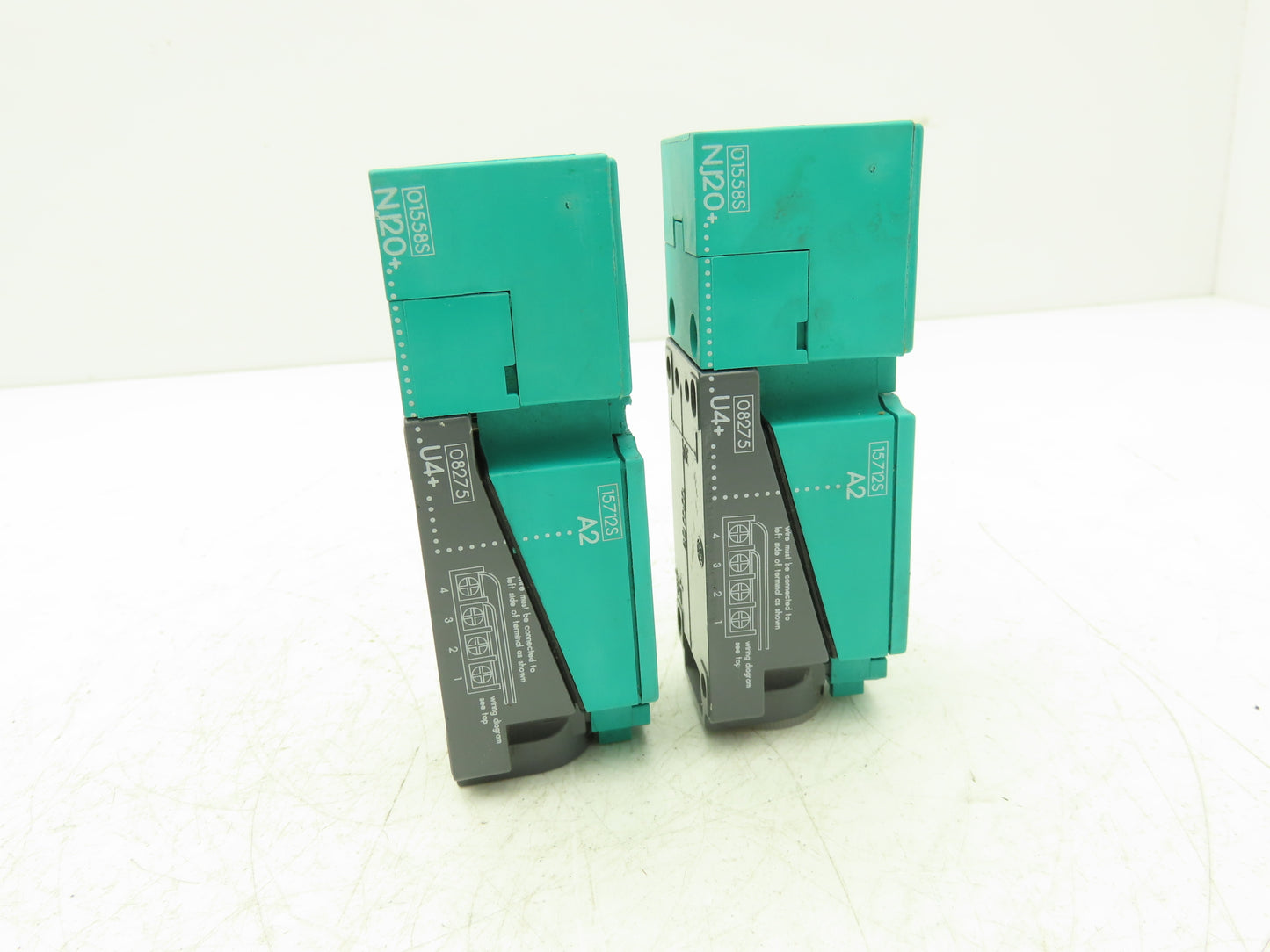 Pepperl Fuchs NJ20+U4+A2 5-Way Inductive Sensor PNP NO/NC 10-30VDC Lot of 2
