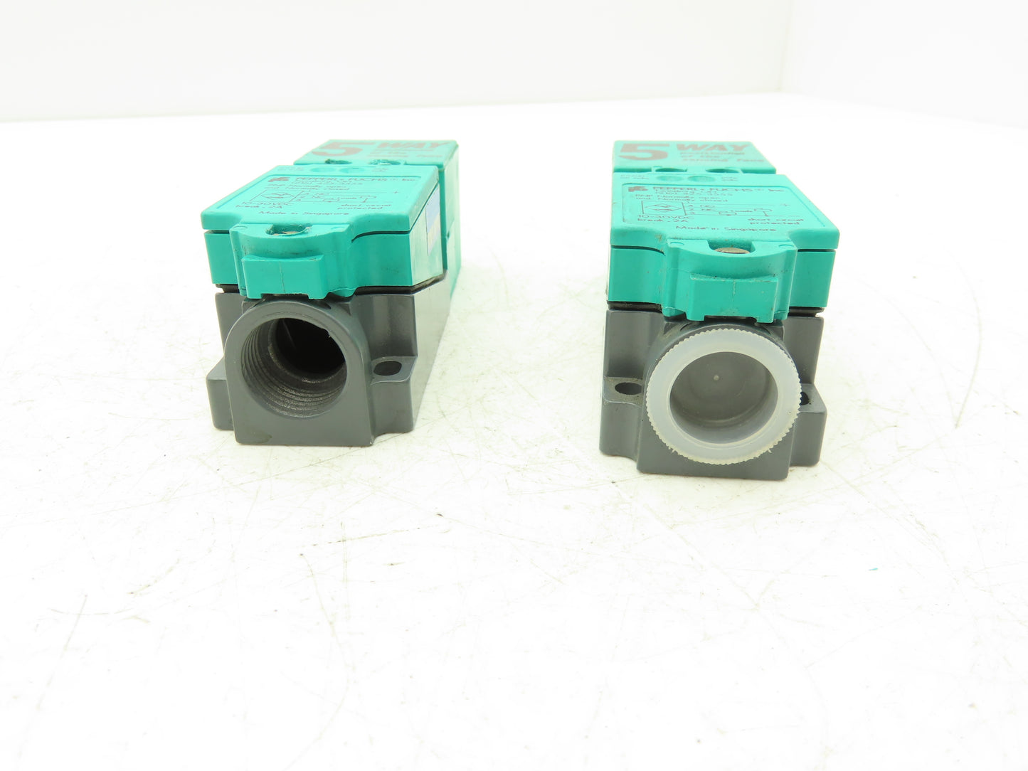 Pepperl Fuchs NJ20+U4+A2 5-Way Inductive Sensor PNP NO/NC 10-30VDC Lot of 2