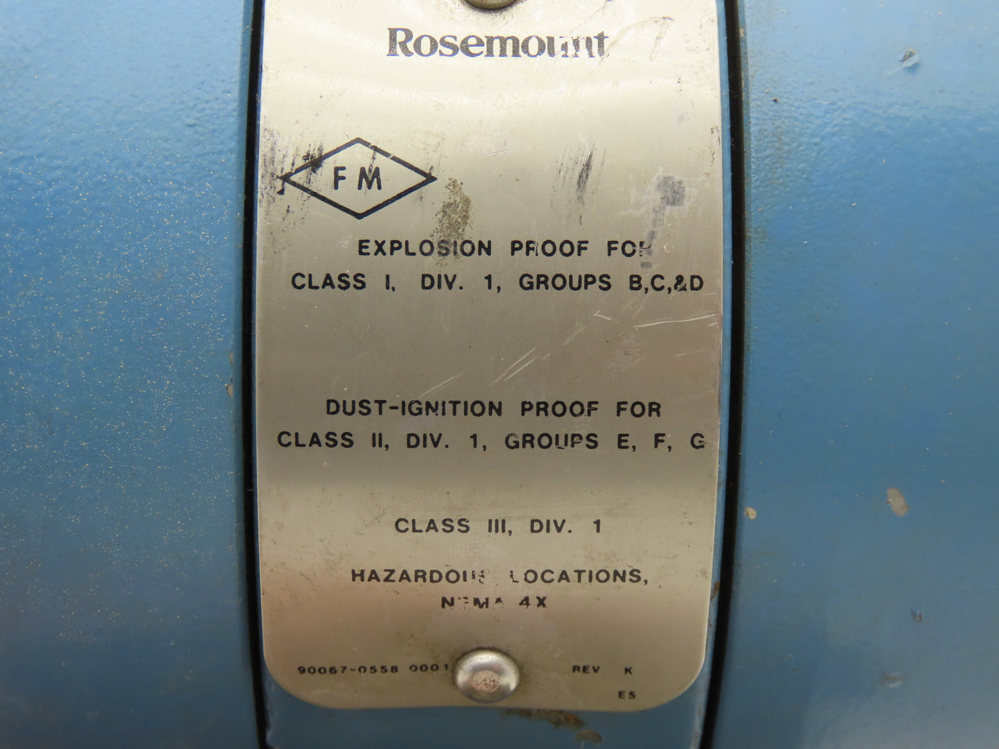 Rosemount 1151GP5E12B2 Electronic Pressure Transmitter 0-20psi 45VDC Haz Loc