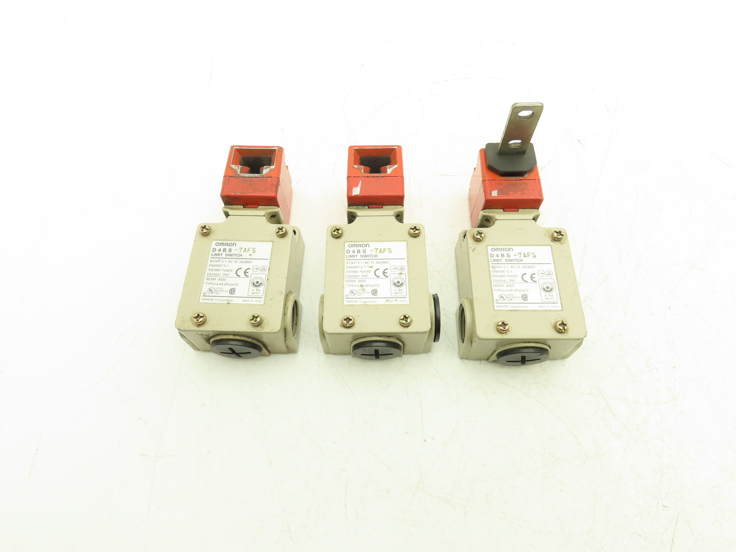 Omron D4BS-7AFS Limit Switch 2A/400V Lot of 3