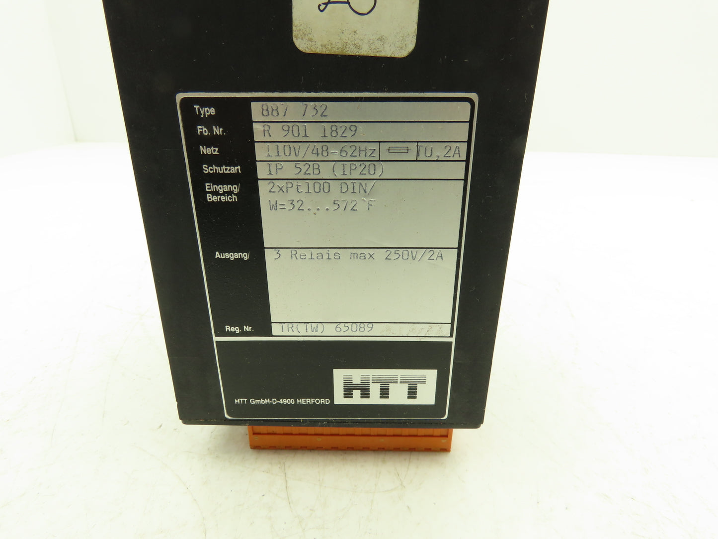 HTT R 901 1829 Temperature Controller 110V 48-62Hz 32-572°F