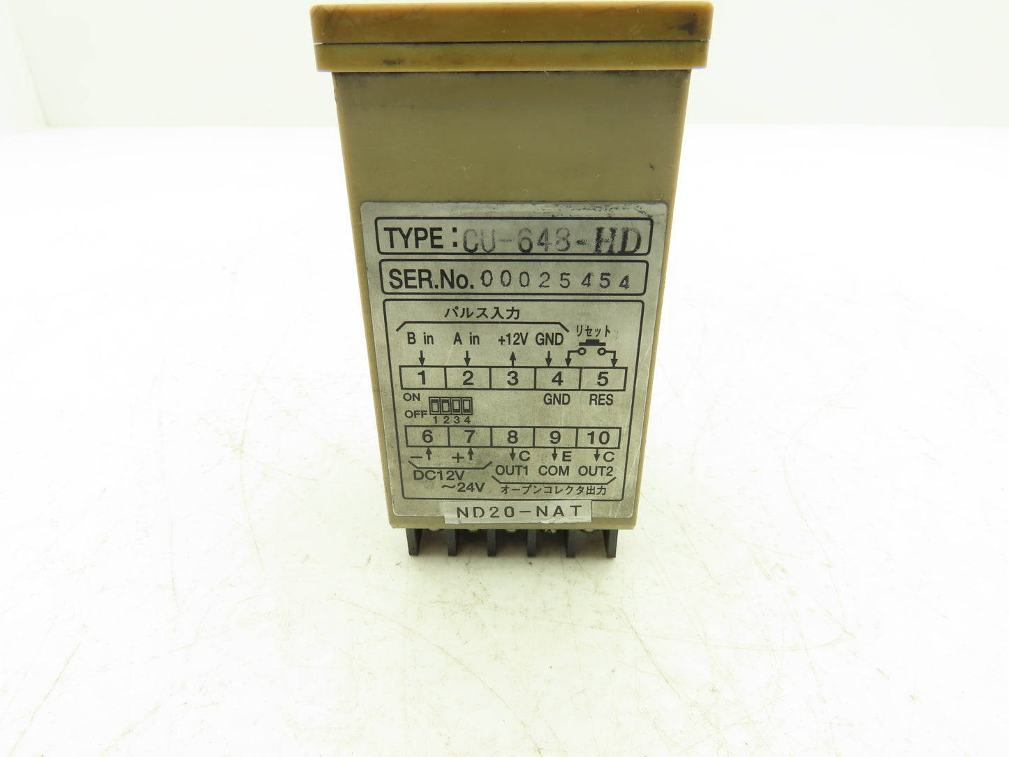 Unics CU-648 Digital Meter/Counter 12VDC 24VAC