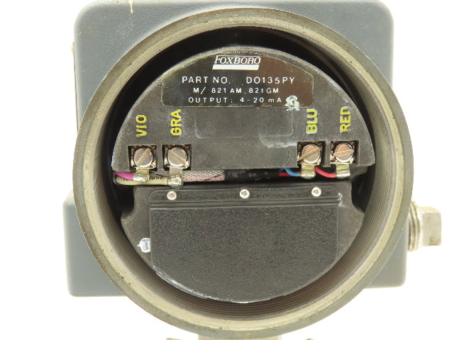 Foxboro 821GM-IS1NM2 Pressure Transmitter 1/2"NPT 12.5-65vdc 0-30PSI