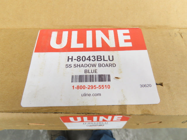 Uline H-8043BLU 5S Dry Zone Shadow Board Blue Broom Sweeper Janitorial